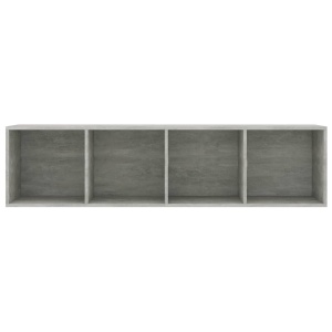 Bibliotecă/Comodă TV, gri beton, 36 x 30 x 143 cm, PAL - Img 12