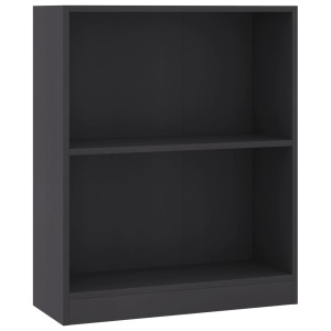 Bibliotecă, gri, 60 x 24 x 74,5 cm, PAL - Img 2