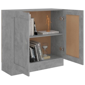 Bibliotecă, gri beton, 82,5 x 30,5 x 80 cm, PAL - Img 4