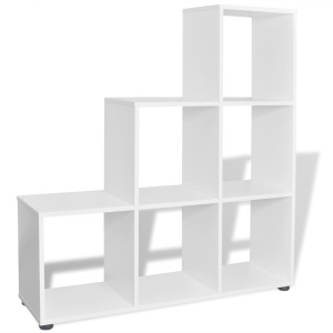 Bibliotecă in trepte / Raft de expunere 107 cm Alb - Img 4
