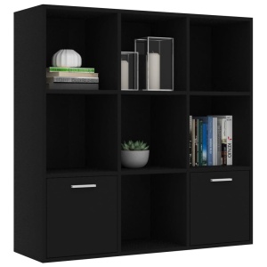 Bibliotecă, negru, 98 x 30 x 98 cm, PAL - Img 3