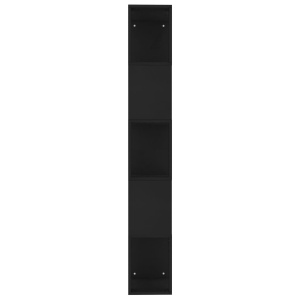 Bibliotecă/Separator cameră, negru, 45x24x159 cm, PAL - Img 5