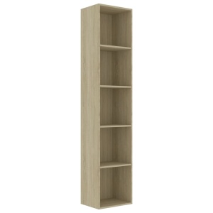 Bibliotecă, stejar Sonoma, 40 x 30 x 189 cm, PAL - Img 2