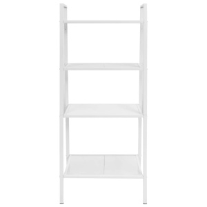 Bibliotecă tip scară, 4 trepte, metal, alb - Img 2