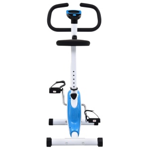 Bicicletă fitness cu curea de rezistență, albastru - Img 8