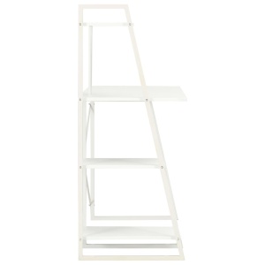 Birou cu rafturi, alb, 102 x 50 x 117 cm - Img 3