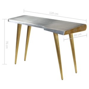 Birou de scris aviator vintage, stil aviație, 120x60x76 cm - Img 9