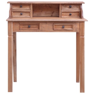 Birou de scris cu sertare, 90x50x101 cm, lemn masiv reciclat - Img 2