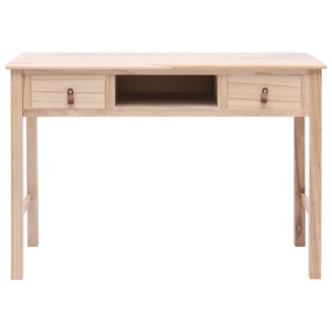 Birou de scris, culoare naturală, 110 x 45 x 76 cm, lemn - Img 3