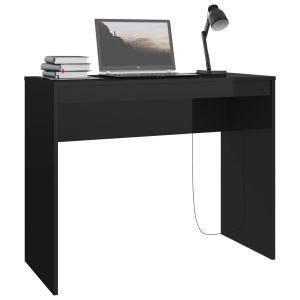 Birou, negru foarte lucios, 90 x 40 x 72 cm, PAL - Img 3