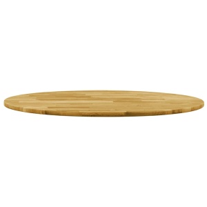 Blat de masă, lemn masiv de stejar, rotund, 23 mm, 600 mm - Img 2