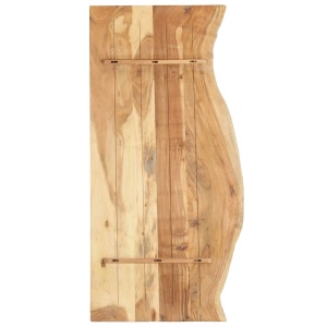 Blat lavoar de baie, 140 x 55 x 2,5 cm, lemn masiv de acacia - Img 2