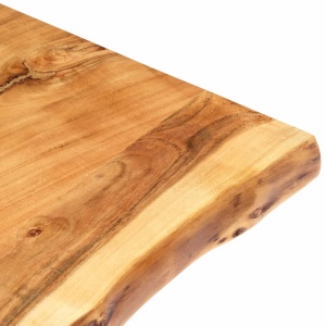 Blat lavoar de baie, 60 x 55 x 2,5 cm, lemn masiv de acacia - Img 3
