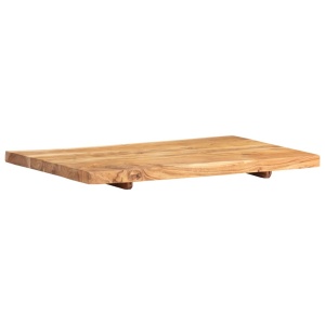 Blat lavoar de baie, 80 x 55 x 3,8 cm, lemn masiv de acacia - Img 9
