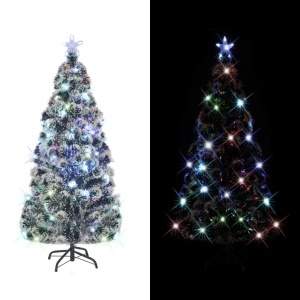 Brad artificial de Crăciun cu suport / LED 150 cm 170 ramuri
