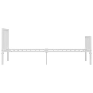 Cadru de pat, alb, 100 x 200 cm, metal - Img 4
