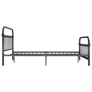 Cadru de pat, gri, 120 x 200 cm, metal - Img 4