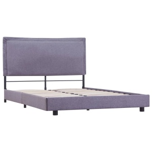Cadru de pat, gri deschis, 140 x 200 cm, material textil - Img 4