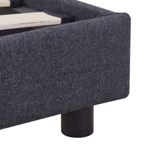 Cadru de pat, gri inchis, 140 x 200 cm, material textil - Img 5