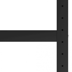 Cadru metalic banc de lucru, 120x57x79 cm, negru și roșu - Img 4