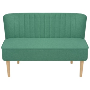 Canapea cu material textil, 117 x 55,5 x 77 cm, verde - Img 3