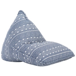 Canapea tip sac, indigo, material textil, petice - Img 7