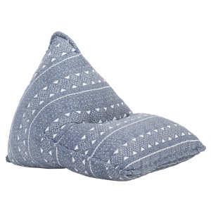 Canapea tip sac, indigo, material textil, petice - Img 9