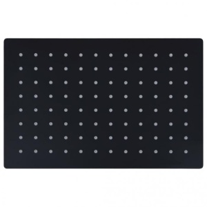 Cap duș dreptunghiular tip ploaie negru 30x20cm oțel inoxida - Img 4