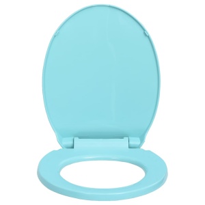 Capac WC cu inchidere silențioasă, verde, oval - Img 4