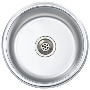 Chiuvetă de bucătărie cu sită și sifon, oțel inoxidabil - Img 2