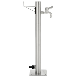 Coloană de apă de grădină, 65 cm, oțel inoxidabil, rotund - Img 2