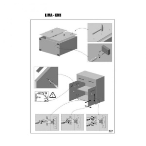 Comoda HM Lima KM1 alb - Img 3
