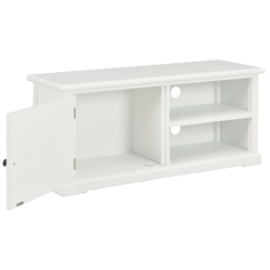 Comodă TV, alb, 90x30x40 cm, lemn - Img 2