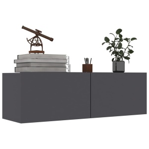 Comodă TV, gri, 100 x 30 x 30 cm, PAL - Img 3