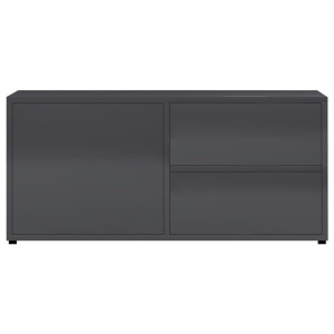 Comodă TV, gri extralucios, 80 x 34 x 36 cm, PAL - Img 7
