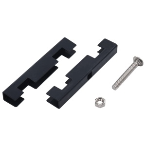 Conector in formă de U grilaj grădină, 10 seturi, antracit - Img 4