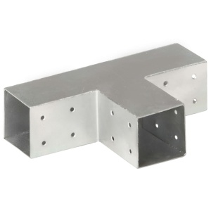 Conectori de grindă, formă T, 4 buc, 71x71 mm, metal galvanizat - Img 4