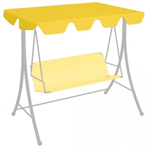 Copertină de rezervă leagăn grădină, galben 226x186 cm 270 g