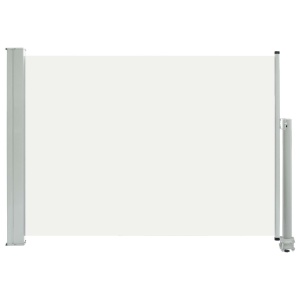 Copertină laterală retractabilă de terasă, crem, 80 x 300 cm - Img 2
