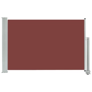 Copertină laterală retractabilă de terasă, maro, 60 x 300 cm - Img 2