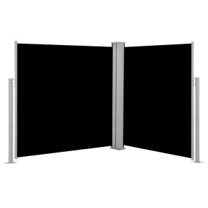 Copertină laterală retractabilă, negru, 160 x 600 cm - Img 3