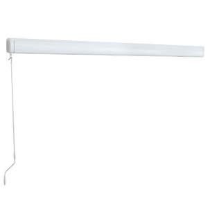 Copertină manuală tip casetă, albastru și alb, 400 x 300 cm - Img 4