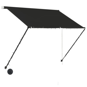Copertină retractabilă cu LED, antracit, 150 x 150 cm - Img 4