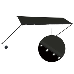 Copertină retractabilă cu LED, antracit, 350 x 150 cm - Img 2