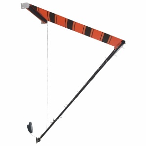 Copertină retractabilă cu LED, portocaliu și maro, 250 x 150 cm - Img 6