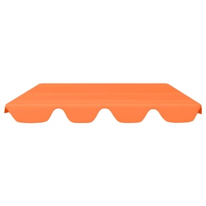 Copertină rezervă leagăn grădină portocaliu 226x186 cm 270 g/m² - Img 3