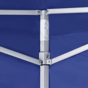 Cort de petrecere pliabil cu 2 pereți, albastru, 2 x 2 m, oțel - Img 3