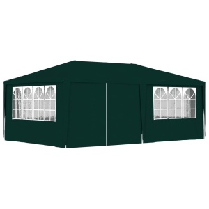 Cort de petrecere profesional cu pereți verde 4 x 6 m 90 g/m²