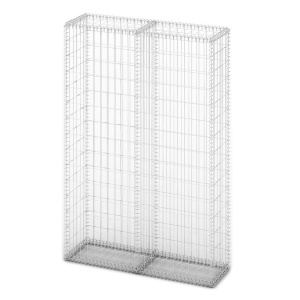 Coș gabion cu capace, sârmă galvanizată, 150 x 100 x 30 cm - Img 2