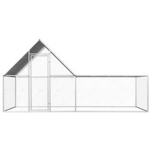 Coteț de găini, 4 x 2 x 2 m, oțel galvanizat - Img 2